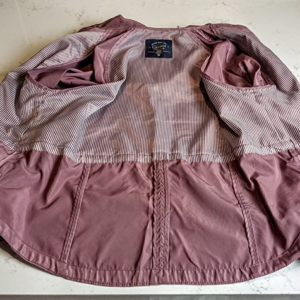 Cavalini Dusty Rose Hooded Windbreaker Jacket - Picture 5 of 7